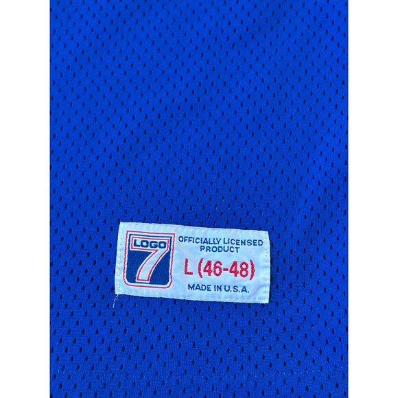 Vintage 90's Logo 7 Buffalo Bills Jim Kelly #12 NFL Football Jersey Men's Large - Picture 6 of 6